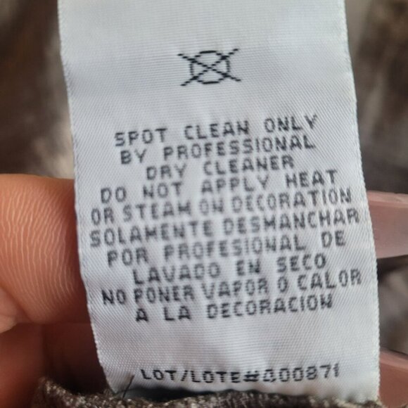 R&M Richards Tiered Ruffle Cocktail Dress With Embellished Bodice Brown Size 10 - Picture 5 of 6